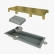 Ralo Linear Pvc 25cm Tiny Acabamento Inox Gold - Elleve#SIMONLEX#