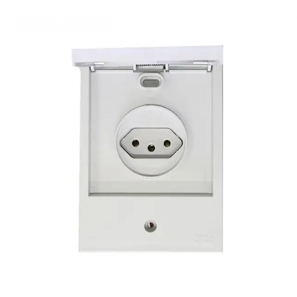 Tomada 2P+T PB 20A Externa Pial Aquatic - Legrand#SIMONLEX#