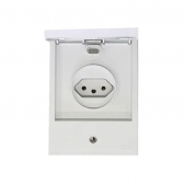 Tomada 2P+T PB 20A Externa Pial Aquatic - Legrand#SIMONLEX#